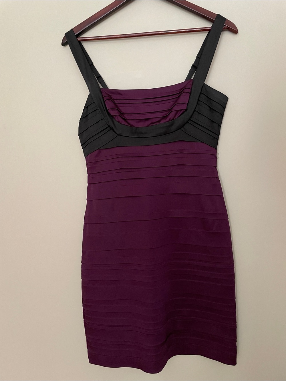BCBGMaxAzria Purple Mini Bandage Bodycon Dress